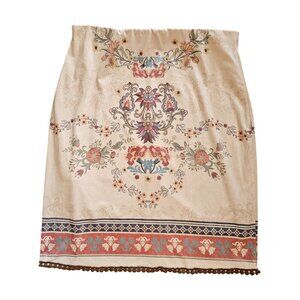 Wrangler Vintage Western Patterned Suede Feel Mini Skirt Sz L